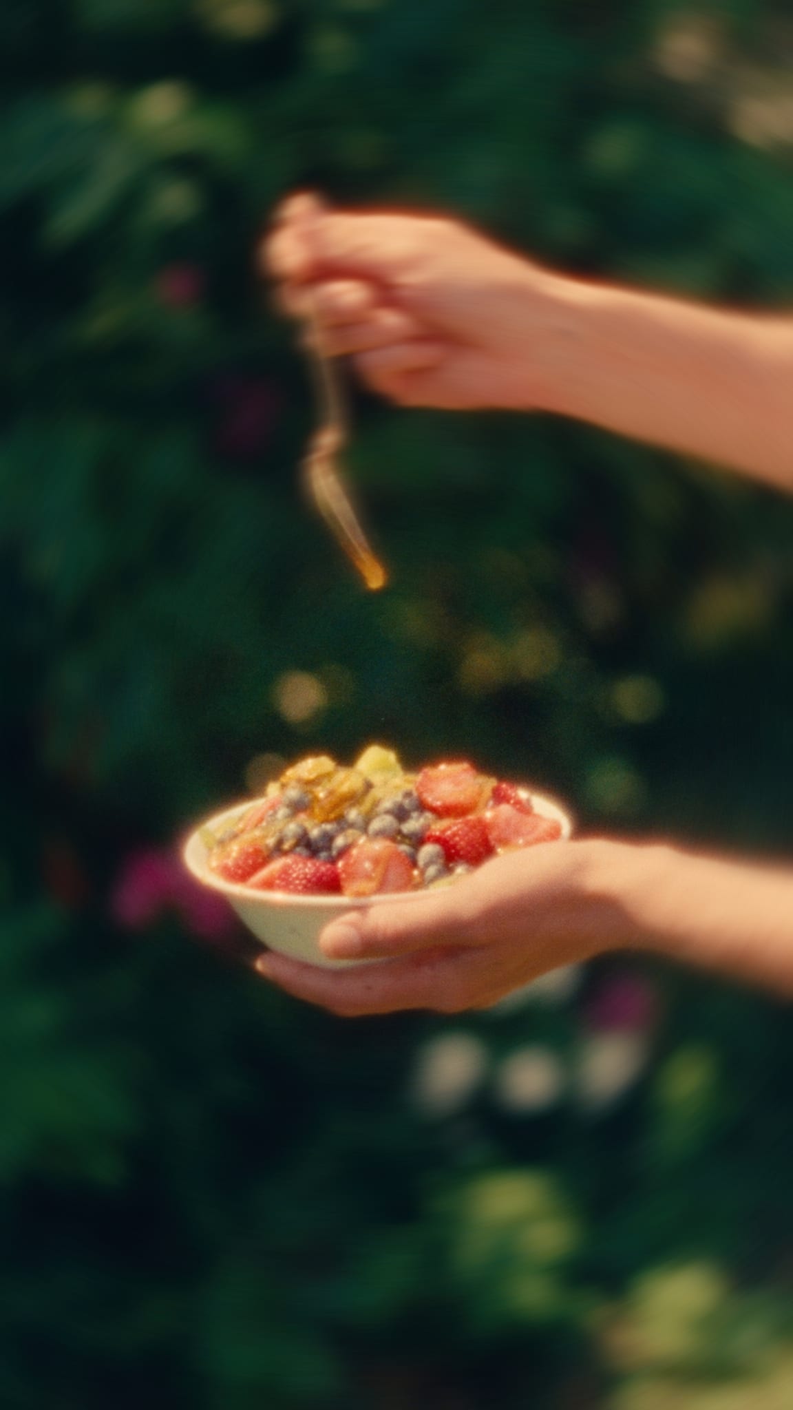 Nahaufnahme einer Bowl mit frischen Früchten